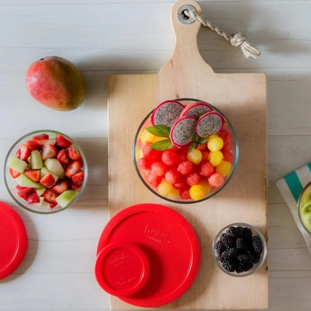 Replacement Lids for Pyrex 1-Cup Glass Food Storage Container Bowls, 4-Inch Lids - Picture 7 of 9